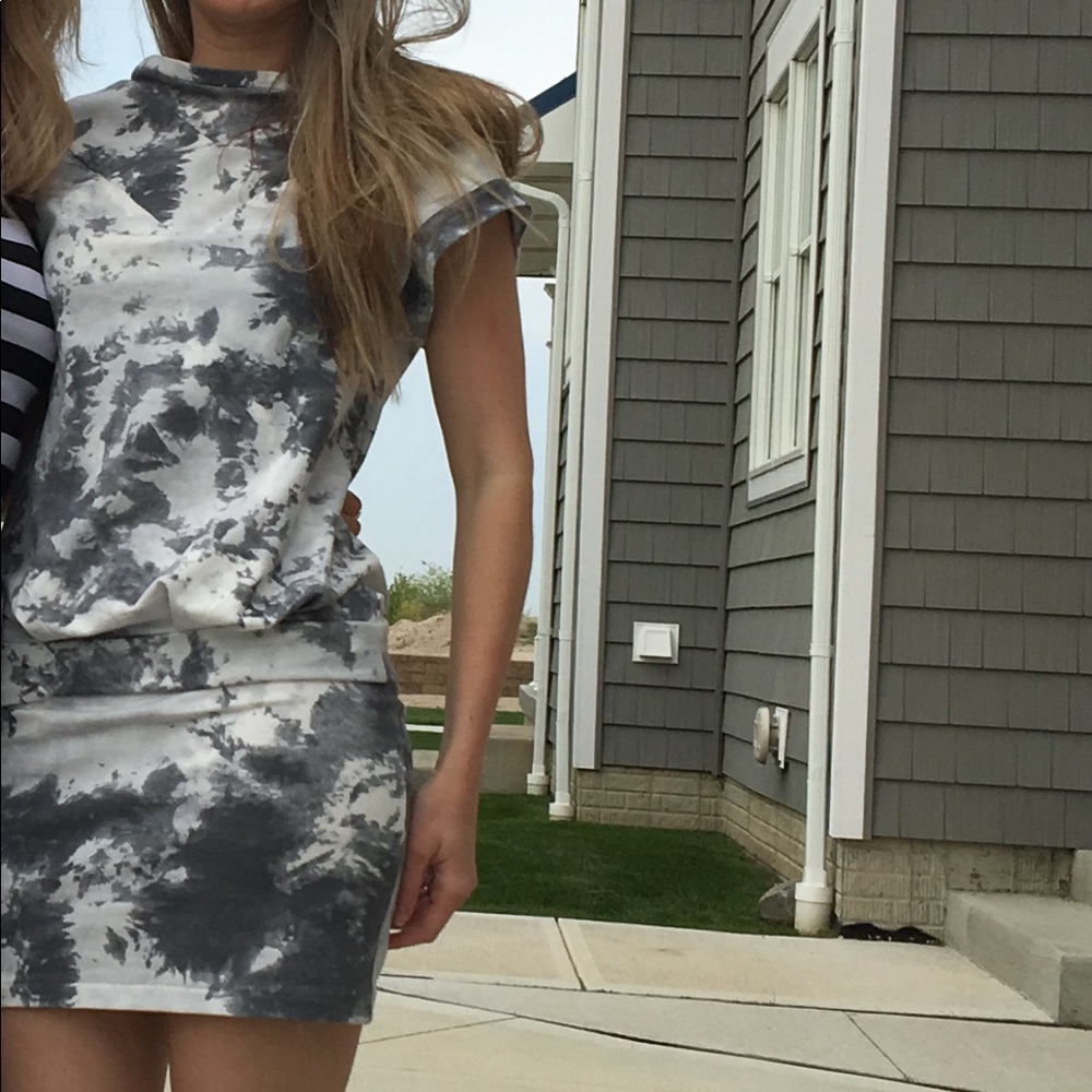 Tie dye t-shirt mini dress